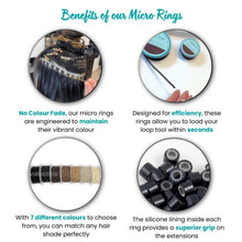 Load image into Gallery viewer, 1000 Silicone Lined Pre-Loaded Micro Rings
