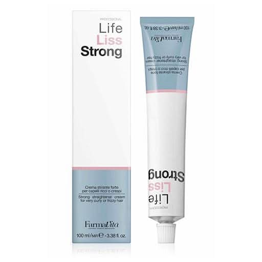 Life Liss Strong Strong Straightener Cream For Very Curly Or Frizzy Hair 100ml