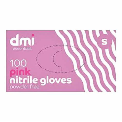 Pink Nitrile Gloves x 100