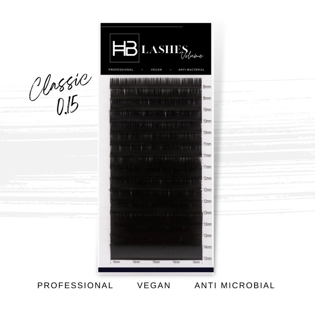 HB Classic Lashes 0.15 D Curl