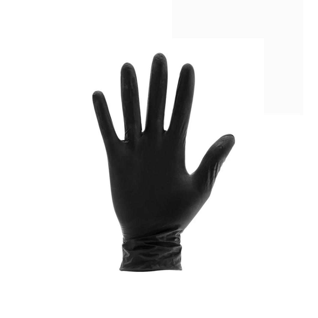 Powder Free Black Nitrile Gloves Boxed Large x 100