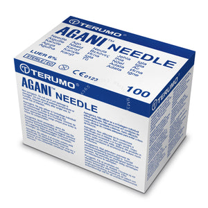 Terumo AGANI Needle 30G Yellow x 1/2 inch" x 100