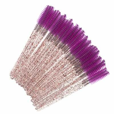 Purple Glitter Disposable Mascara Wands Small x50