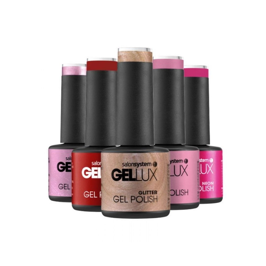 Salon System Gellux Berry Burst – Mini-Gel-Nagellack 8ml, UV/LED-gehärtet, Bis Zu 15 Tage Haltbar